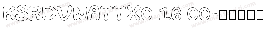KSRDVNATTX0 16 00字体转换